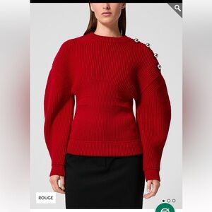 NWT brand new LANVIn Rouge Sweater 100% wool